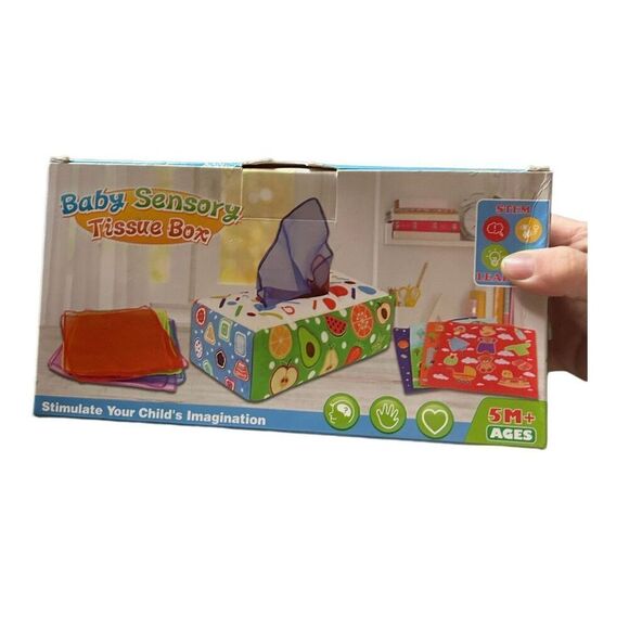 Baby sensory tissue box toy - Picture 2 of 3